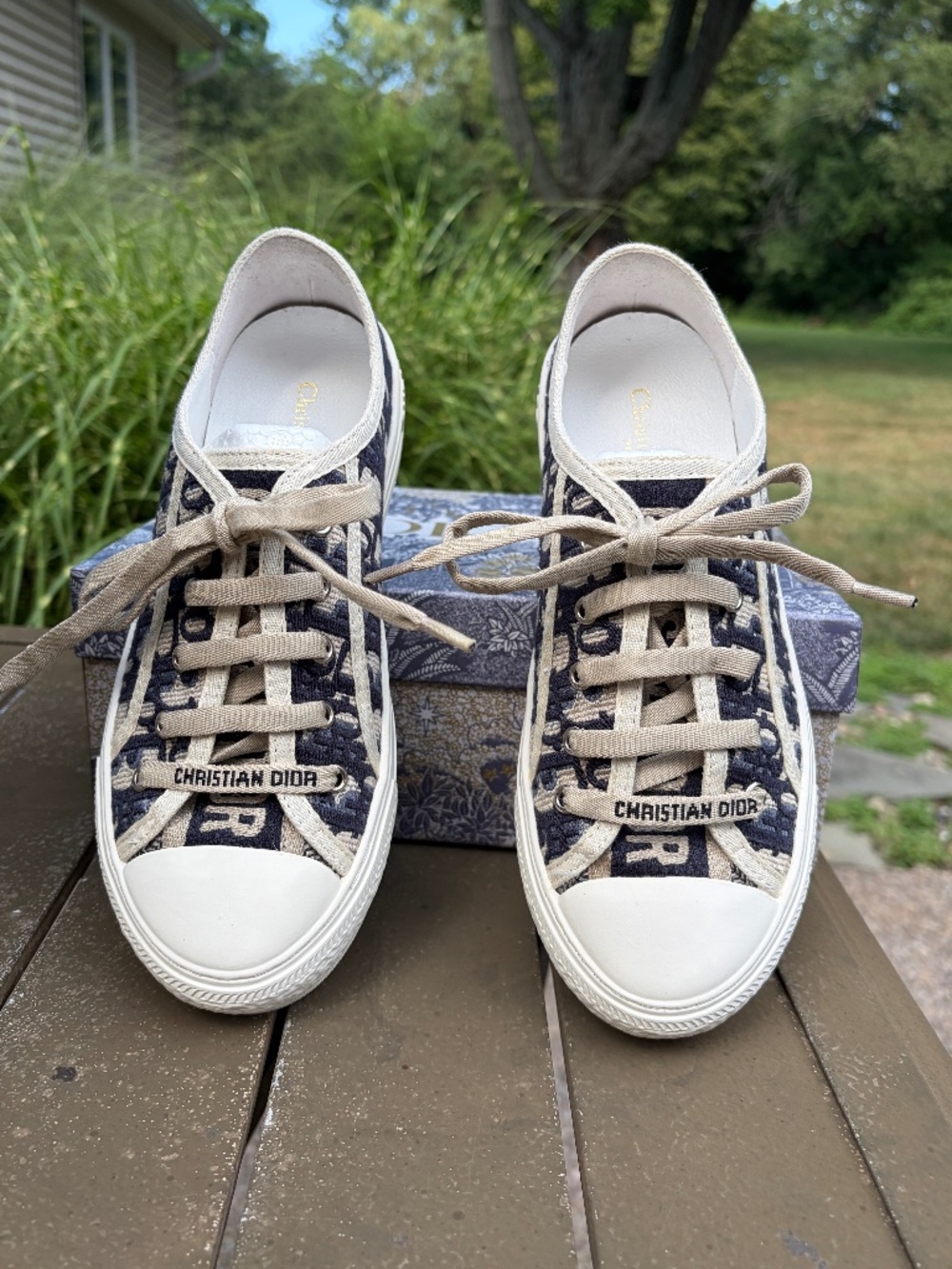 Generic Unbranded Walk'n' Oblique Jacquard Canvas Sneakers